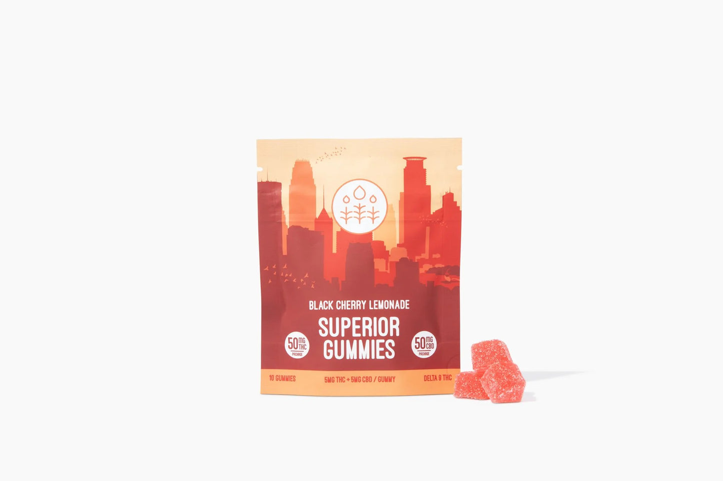 Superior Gummies THC/CBD Gummies (50mg THC +50mg CBD)